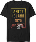 Fifth Sun Big & Tall Jaws Population Men's Tops Short Sleeve Tee Shirt T-Shirt | Aesthetic Streetwear