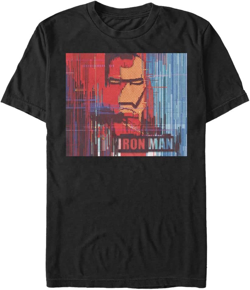Marvel Big & Tall Classic Vibrant Iron Man Men's Tops Short Sleeve Tee Shirt T-Shirt | Aesthetic Streetwear
