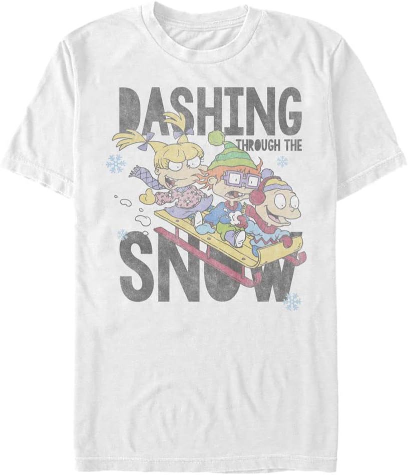Nickelodeon Men's Big & Tall Dashing Through The Snow Rugrats Apparel | Premium Quality