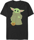 STAR WARS Mandalorian Trick Or Treat Child Men's Tops Short Sleeve Tee Shirt T-Shirt | Trending 2025