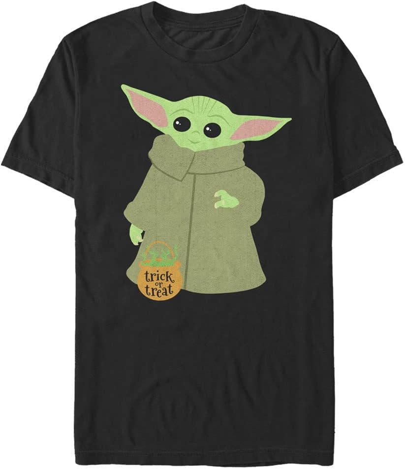 STAR WARS Mandalorian Trick Or Treat Child Men's Tops Short Sleeve Tee Shirt T-Shirt | Trending 2025