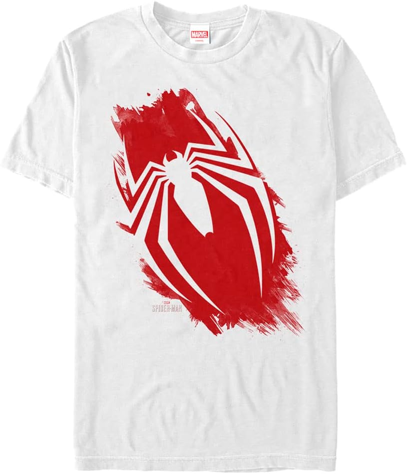 Marvel Big & Tall Classic Brush Logo Men's Tops Short Sleeve Tee Shirt T-Shirt | US Viral Style