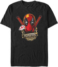 Marvel Big & Tall Deadpool Gold Plated Men's Tops Short Sleeve Tee Shirt T-Shirt | US Viral Style