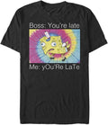Nickelodeon Men's Big & Tall Relaxed Fit, Short Sleeve, Crew Neck, T Back T-Shirt with Cartoon Pattern T-Shirt | Aest...