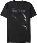Disney Big & Tall Maleficent Logo Lockup Men's Tops Short Sleeve Tee Shirt T-Shirt | Premium Quality