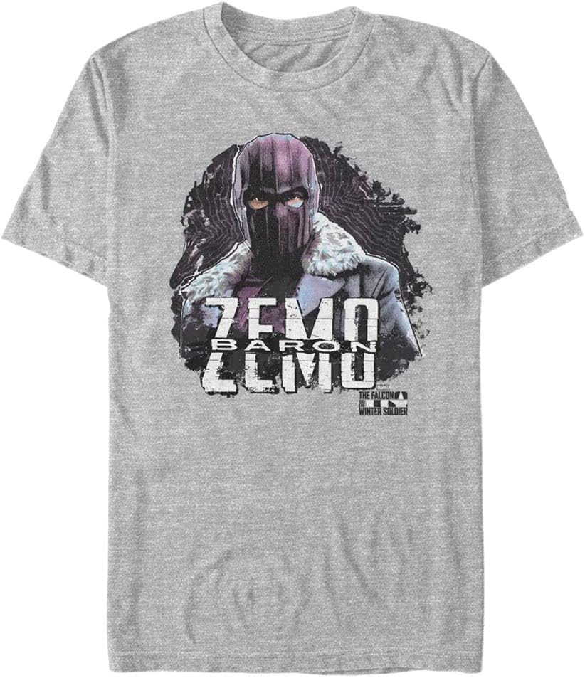 Marvel Big & Tall Falcon and The Winter Soldier Underworldly Heir Men's Tops Short Sleeve Tee Shirt, Athletic Heather...