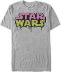 STAR WARS Big & Tall Drippy Logo Men's Tops Short Sleeve Tee Shirt T-Shirt | Best Seller