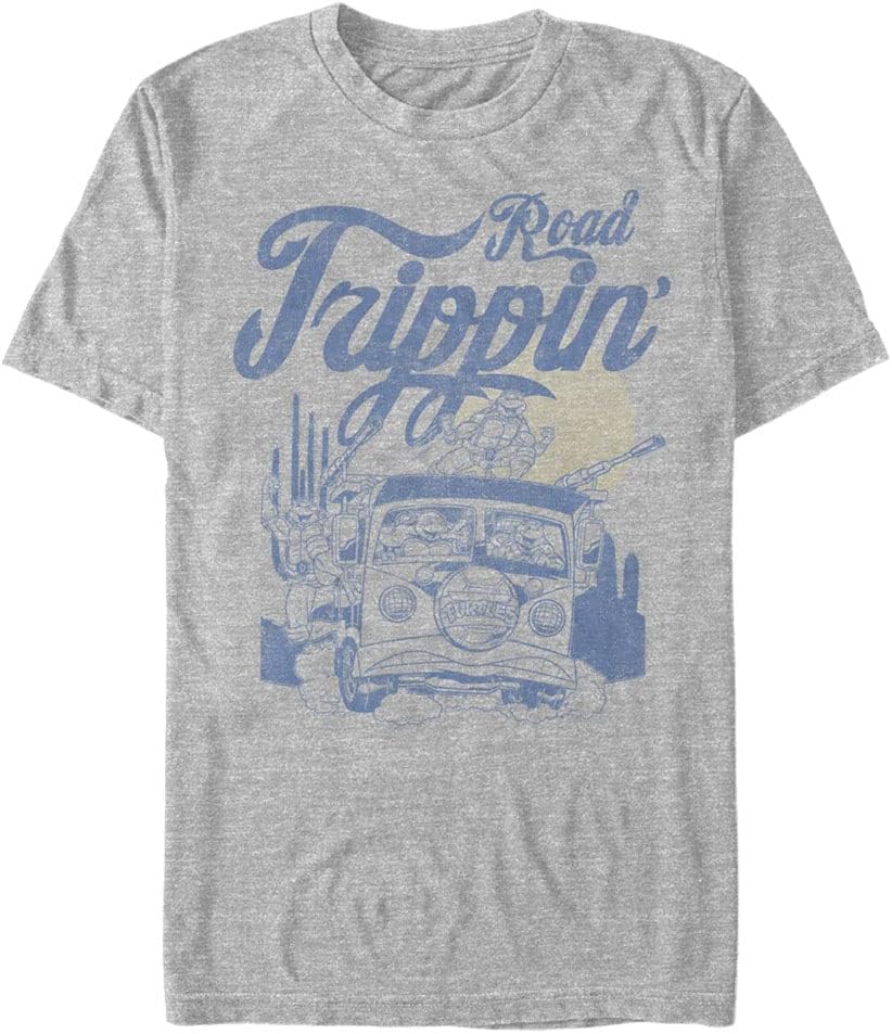 Nickelodeon Big & Tall Teenage Mutant Ninja Turtles Road Trippin Men's Tops Short Sleeve Tee Shirt T-Shirt | Trending...
