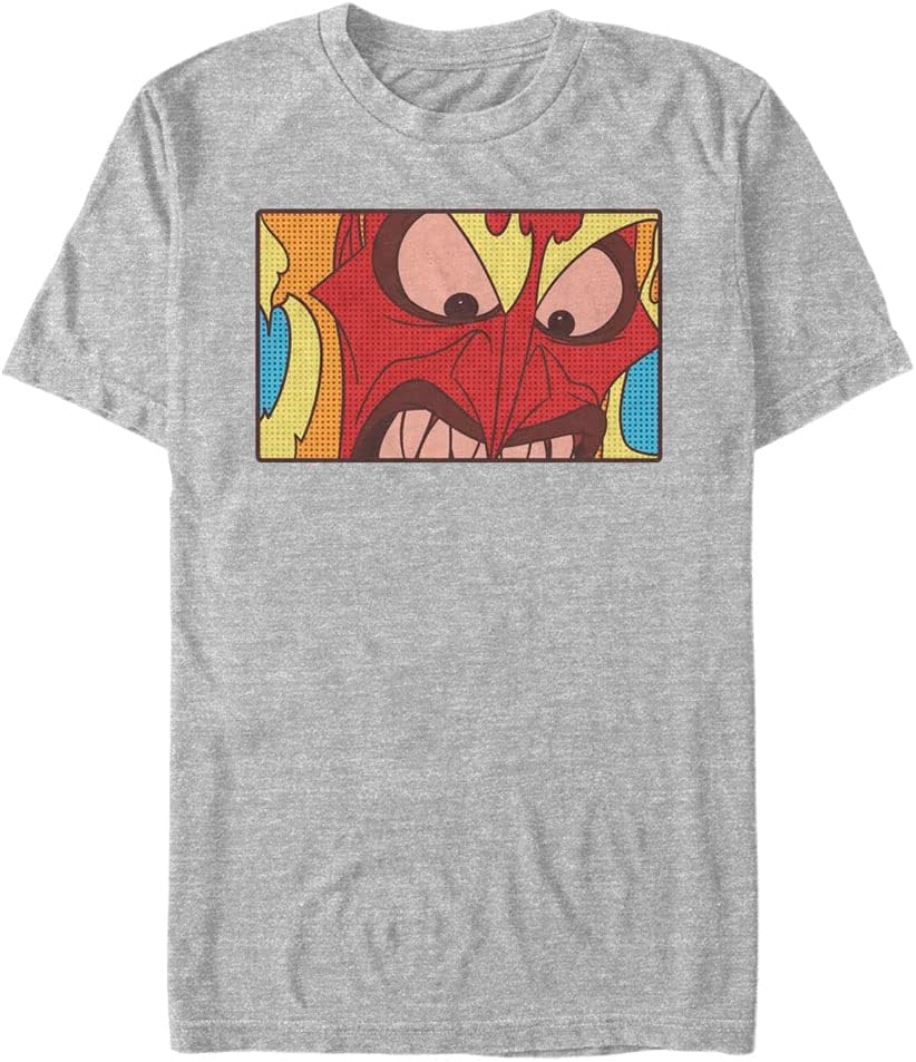 Disney Big & Tall Villains Angry Hades Men's Tops Short Sleeve Tee Shirt T-Shirt | Aesthetic Streetwear