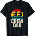 Retro Crew Dad Rowing Father Rower Rowers Boat Funny Apparel Viral TikTok Find Everyday Wear
