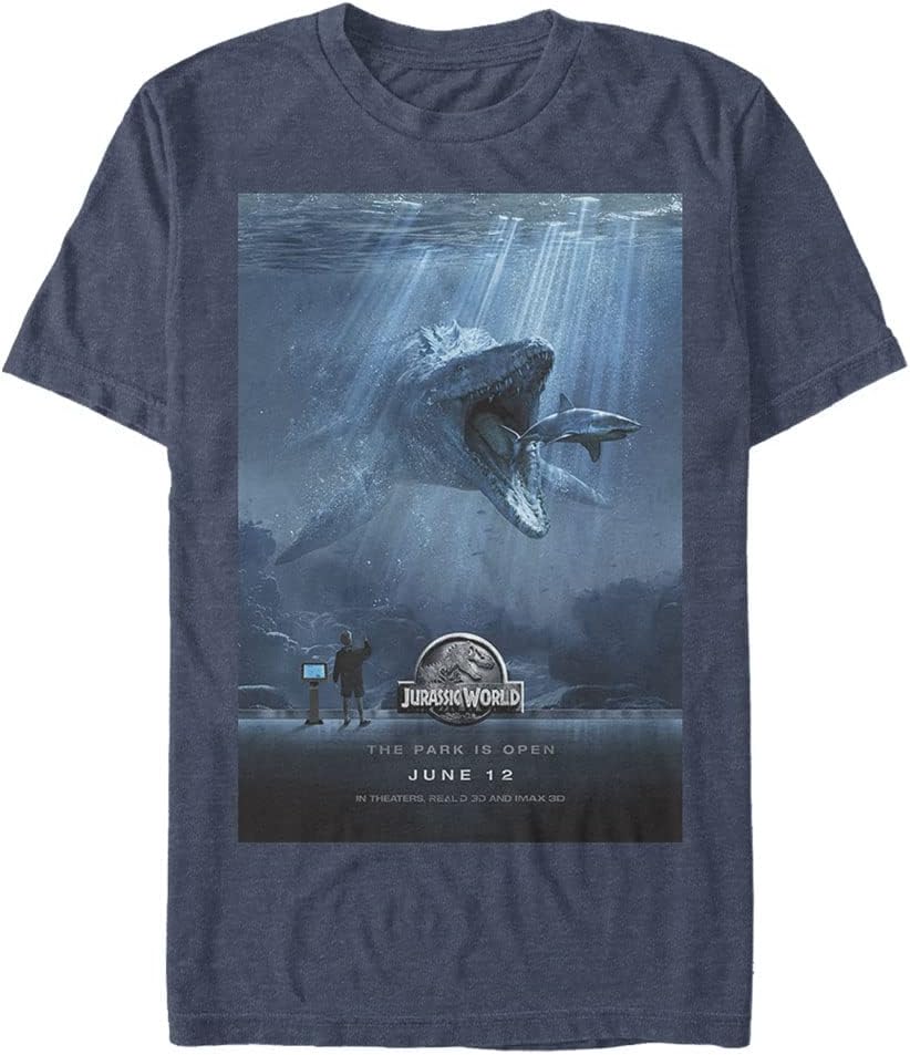 Jurassic Park Big & Tall Jurassic World Jurassicworldmovieposter Men's Tops Short Sleeve Tee Shirt T-Shirt | US Viral...