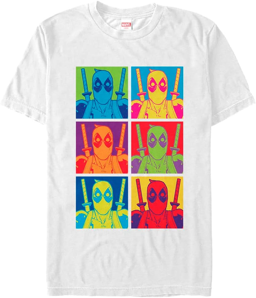 Marvel Big & Tall Classic Deadpool Pop Men's Tops Short Sleeve Tee Shirt T-Shirt | US Viral Style