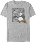 Fifth Sun Big & Tall Kung Fu Panda Panel Stack Men's Tops Short Sleeve Tee Shirt T-Shirt | Premium Quality