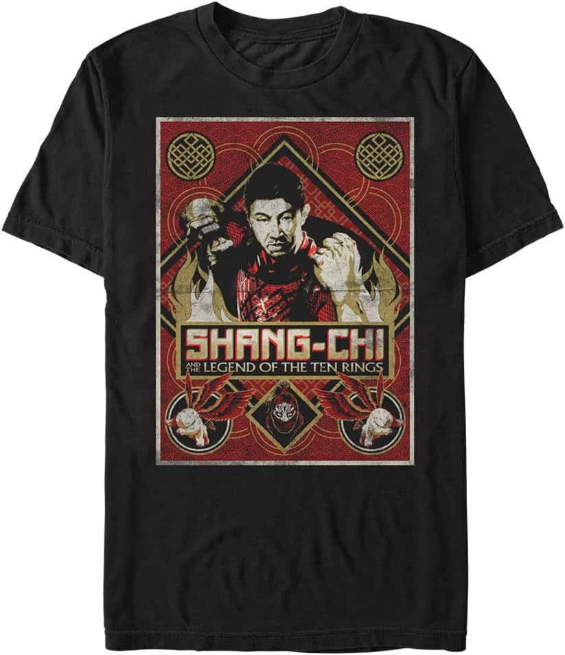 Marvel Big & Tall Shang-chi Defiance Men's Tops Short Sleeve Tee Shirt T-Shirt | Premium Quality