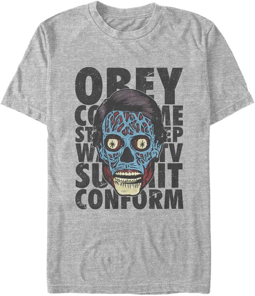 Fifth Sun Men's They Live Propaganda Face Apparel | Aesthetic Streetwear