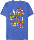 Fifth Sun Lego Iconic Build Birthday Young Men's Short Sleeve Tee Shirt T-Shirt | Aesthetic Streetwear