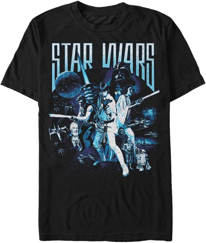 STAR WARS Vintage Space Men's Tops Short Sleeve Tee Shirt T-Shirt | Trending 2025