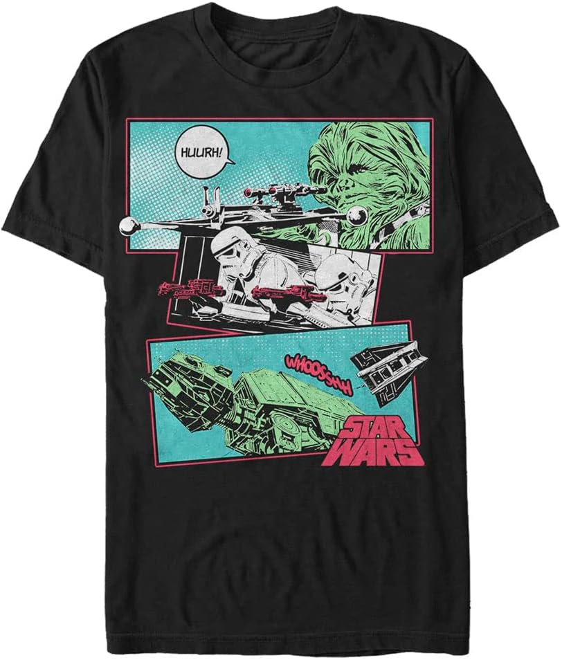 STAR WARS Ye Ol Comic Men's Tops Short Sleeve Tee Shirt T-Shirt | US Viral Style