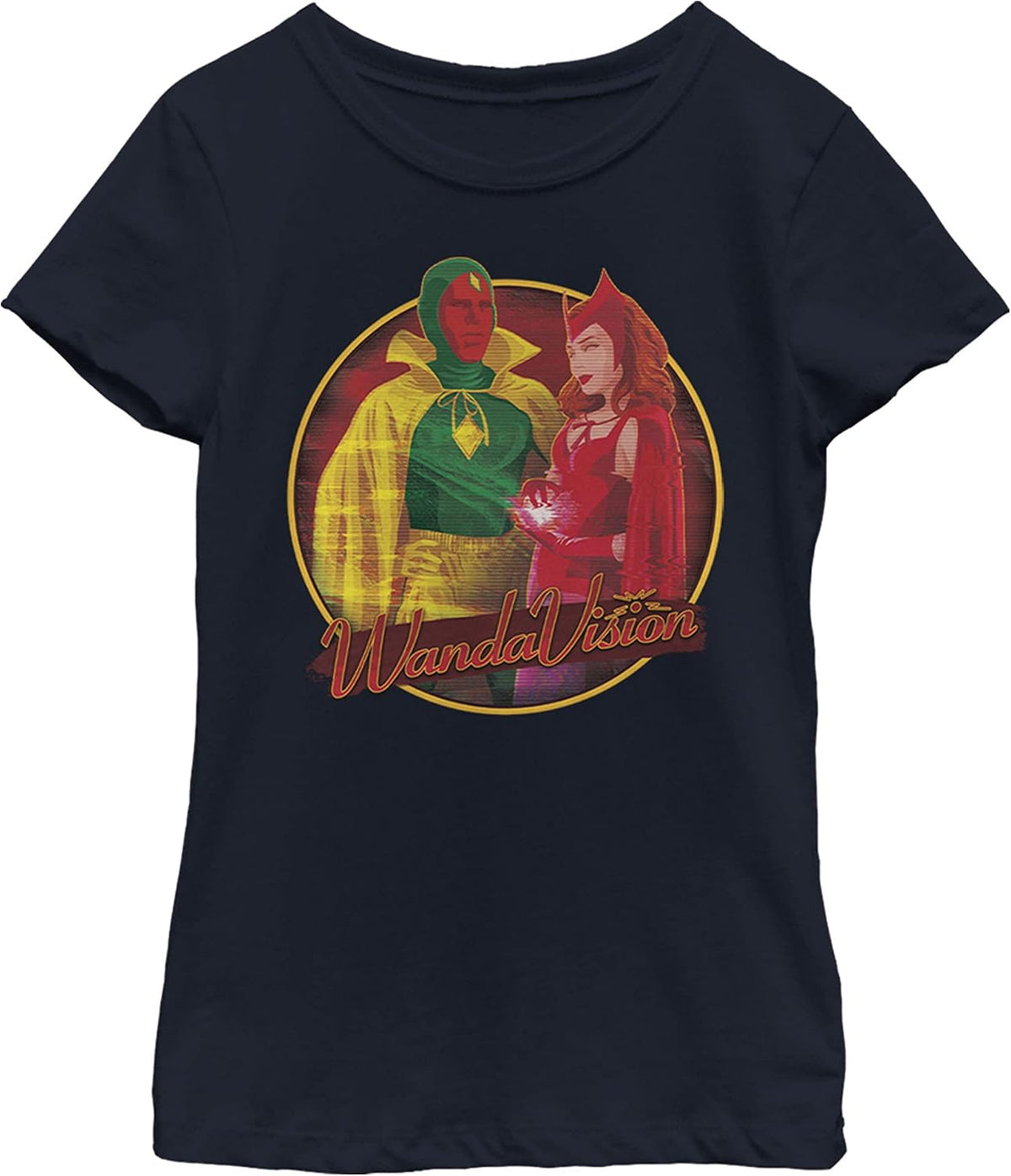 Fifth Sun Kids Marvel Wandavision Who is This Girls Short Sleeve Tee Shirt T-Shirt | Aesthetic Streetwear