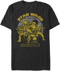 STAR WARS Big & Tall Rogue One Retro Group Men's Tops Short Sleeve Tee Shirt T-Shirt | Aesthetic Streetwear