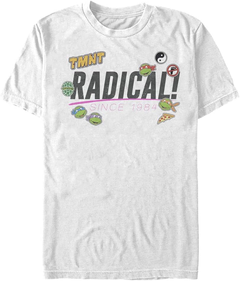 Nickelodeon Big & Tall Teenage Mutant Ninja Turtles Rad Turt Men's Tops Short Sleeve Tee Shirt T-Shirt | US Viral Style