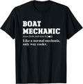 Boat Mechanic Definition Ship Crew Boating Boat Owner Apparel Comfort Fit US Top Pick
