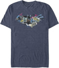 DC Comics Men's Ripped Fill Short Sleeve Apparel | Aesthetic Streetwear