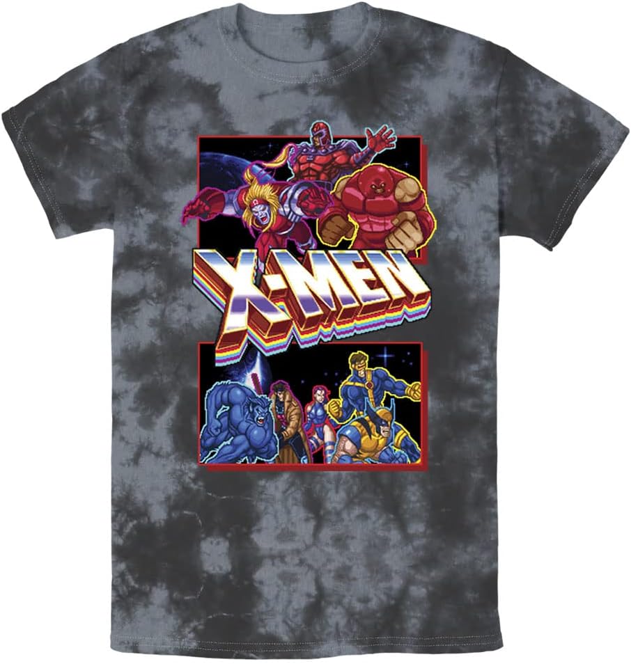 Marvel Universe X Arcade Fight Young Men's Short Sleeve Tee Shirt T-Shirt | US Viral Style