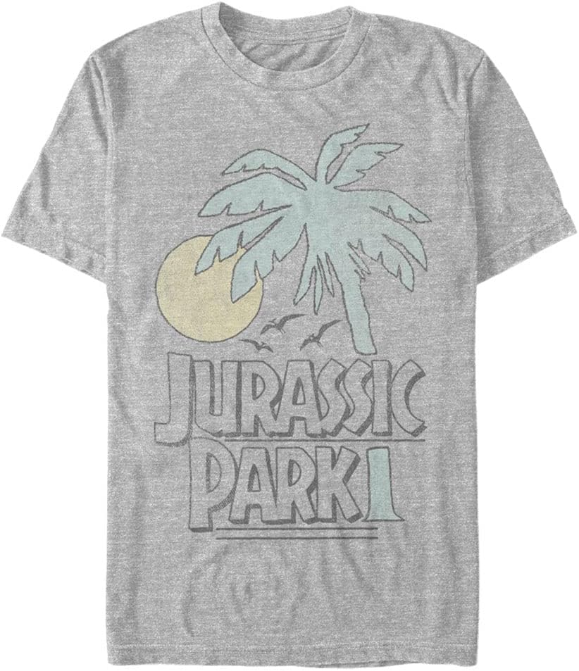 Jurassic Park Big & Tall Palm Park Men's Tops Short Sleeve Tee Shirt T-Shirt | Best Seller