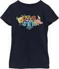 Fifth Sun Kids Spongebob Squarepants Sea Critter Friends Girls Short Sleeve Tee Shirt T-Shirt | US Viral Style