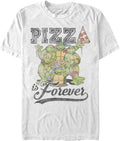 Nickelodeon Big & Tall Teenage Mutant Ninja Turtles Pizza is Forever Men's Tops Short Sleeve Tee Shirt T-Shirt | Prem...
