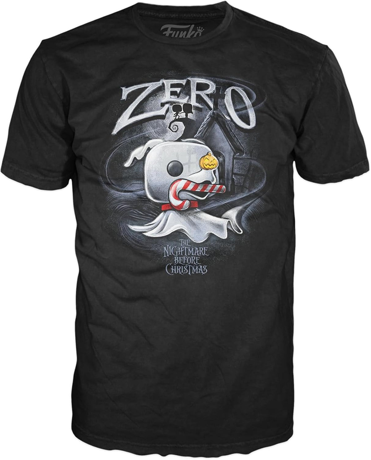 Funko Boxed Tee Disney The Nightmare Before Christmas - Zero with Cane - Small - S - T-Shirt - Clothes - Gift Idea - ...