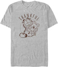 Nickelodeon Big & Tall Garfield Thankful Men's Tops Short Sleeve Tee Shirt T-Shirt | Trending 2025