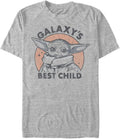 STAR WARS Big & Tall Mandalorian Galaxy Baby Men's Tops Short Sleeve Tee Shirt T-Shirt | Best Seller
