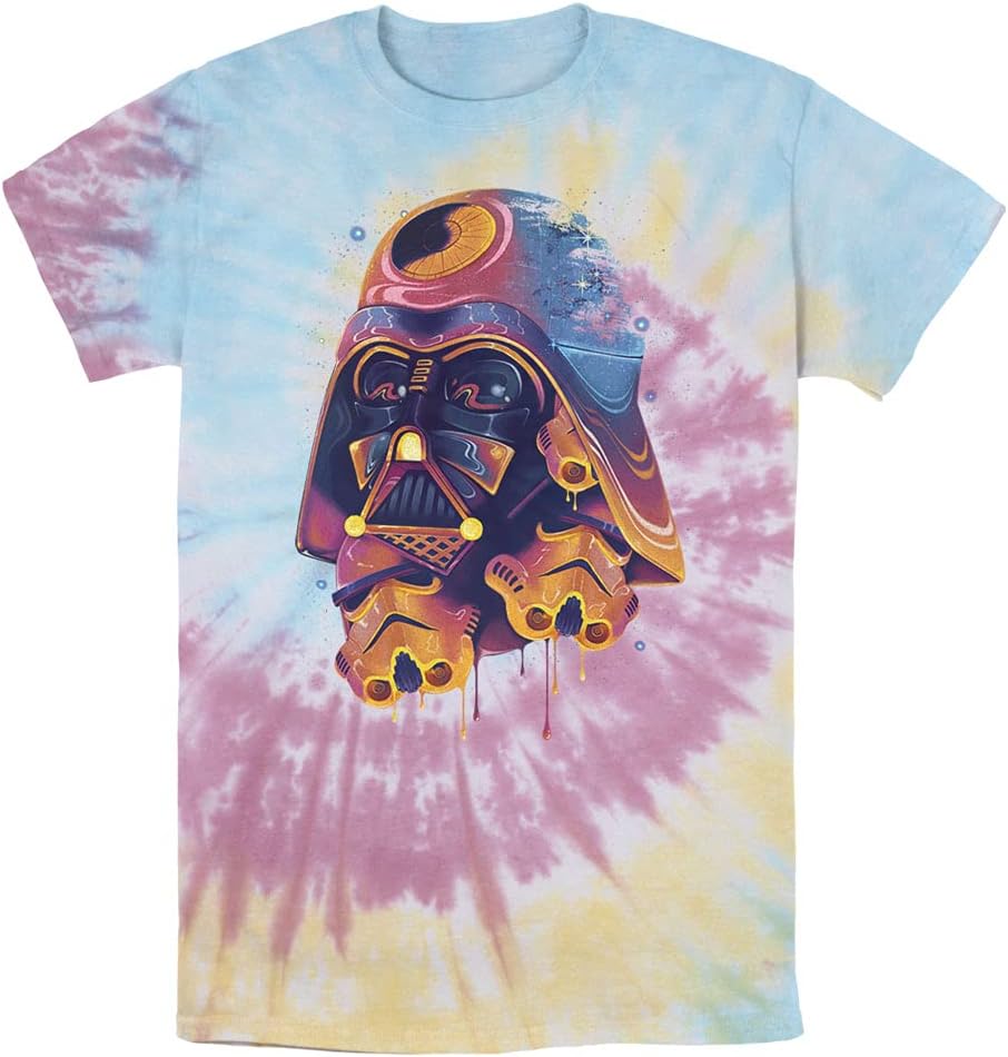STAR WARS Colorful Melted Vader Collage Men's Tie Dye Apparel | Trending 2025
