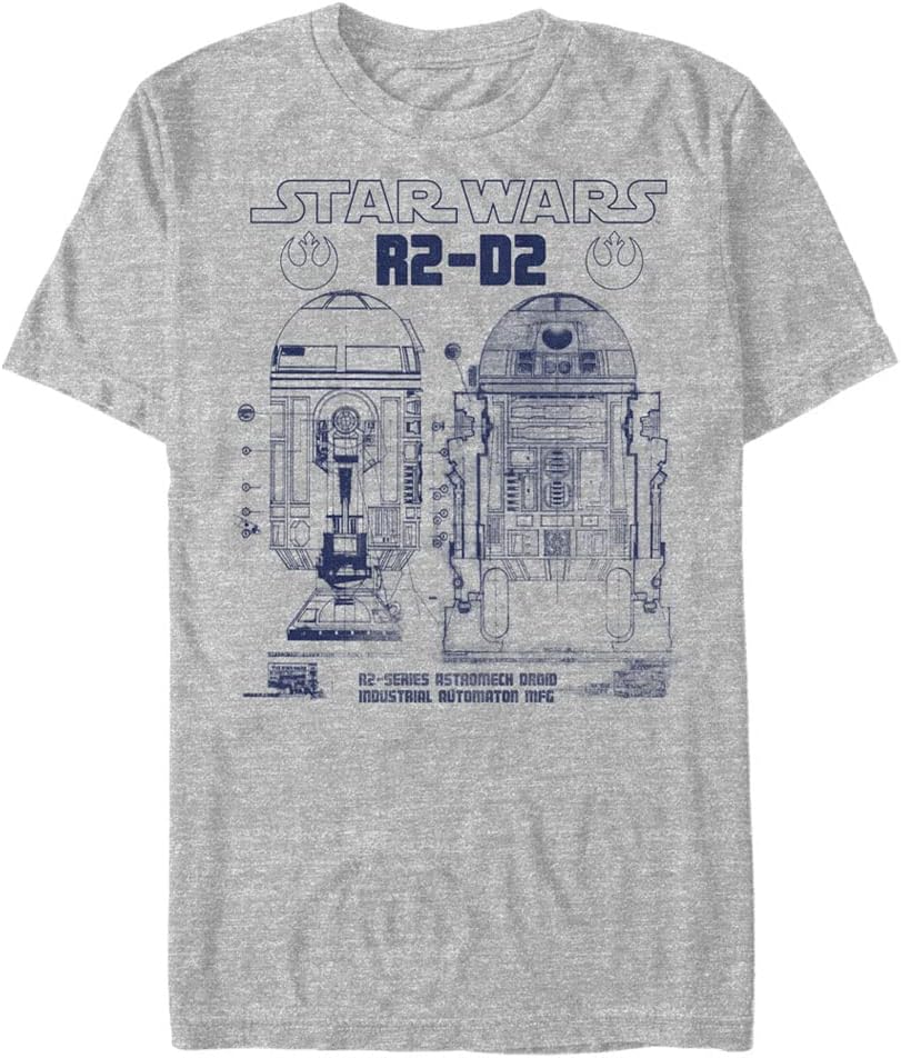 STAR WARS Big & Tall Astro Mecha Schema Men's Tops Short Sleeve Tee Shirt T-Shirt | Best Seller