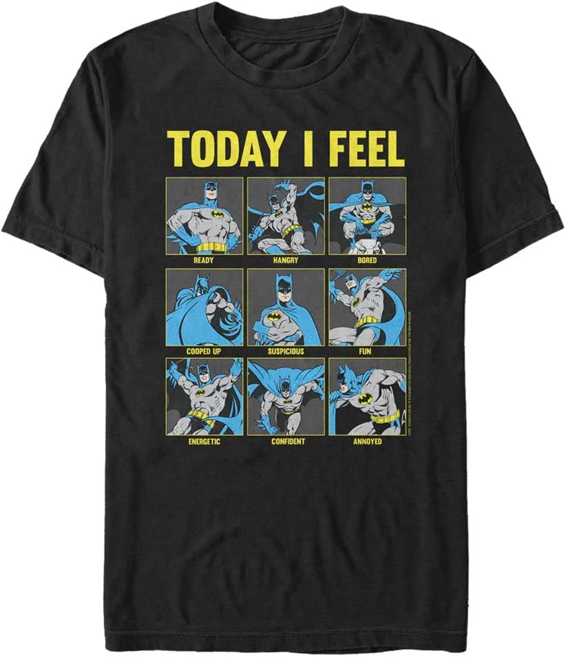 WARNER BROS Men's Today I Feel Batman Apparel | Premium Quality