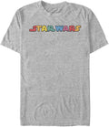 STAR WARS Big & Tall Star Rainbow Men's Tops Short Sleeve Tee Shirt T-Shirt | Best Seller