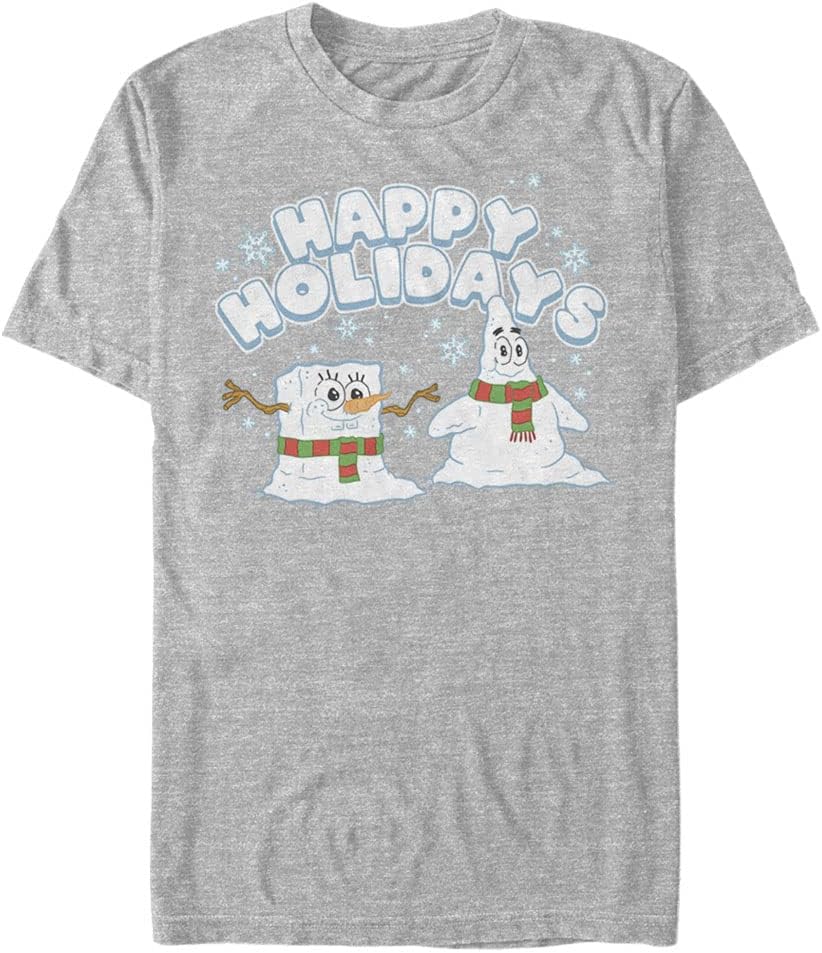 Nickelodeon Men's Big & Tall Happy Holidays Snowmen Apparel | Trending 2025