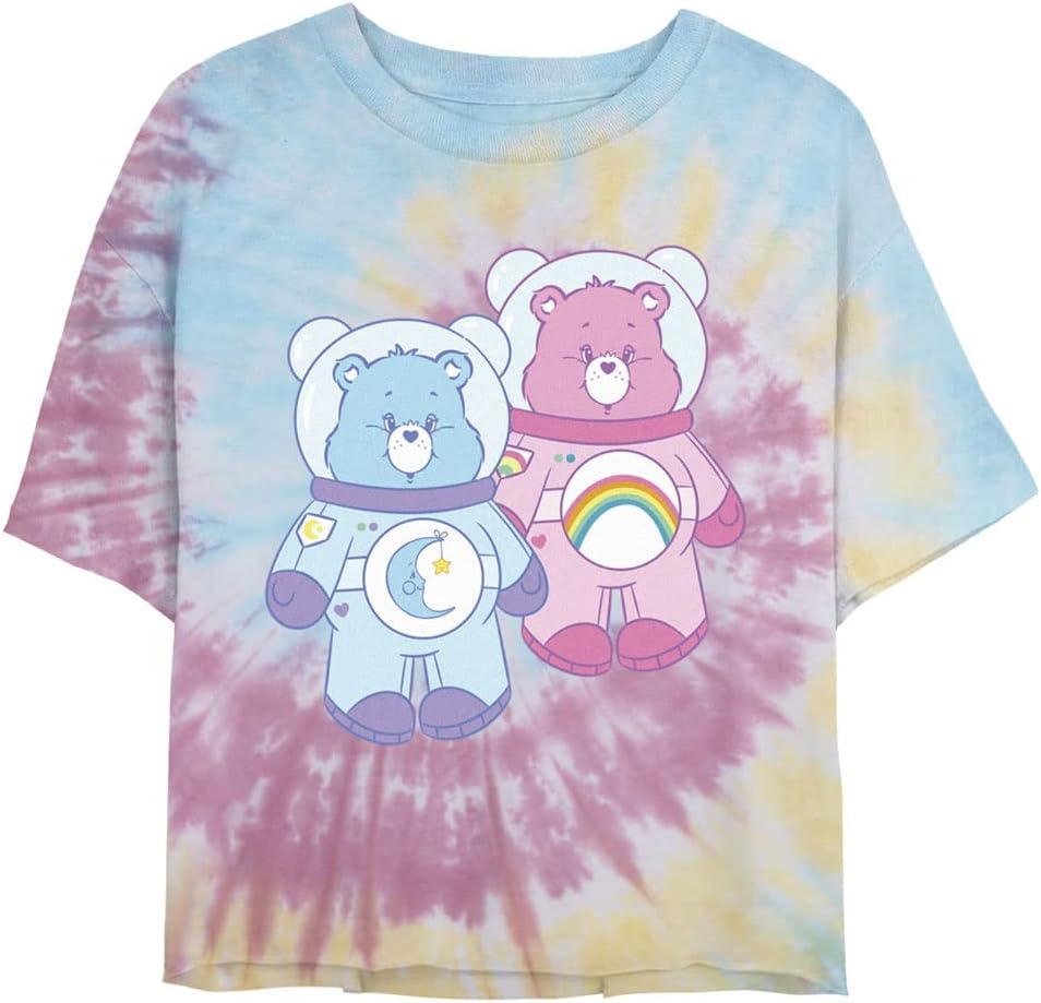 Fifth Sun Care Bears Space Suits Women's Fast Fashion Short Sleeve Tee Shirt T-Shirt | Aesthetic Streetwear