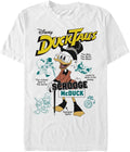 Disney Tales Richest Duck Men's Tops Short Sleeve Tee Shirt, White, 4X-Large Big Tall T-Shirt | Best Seller
