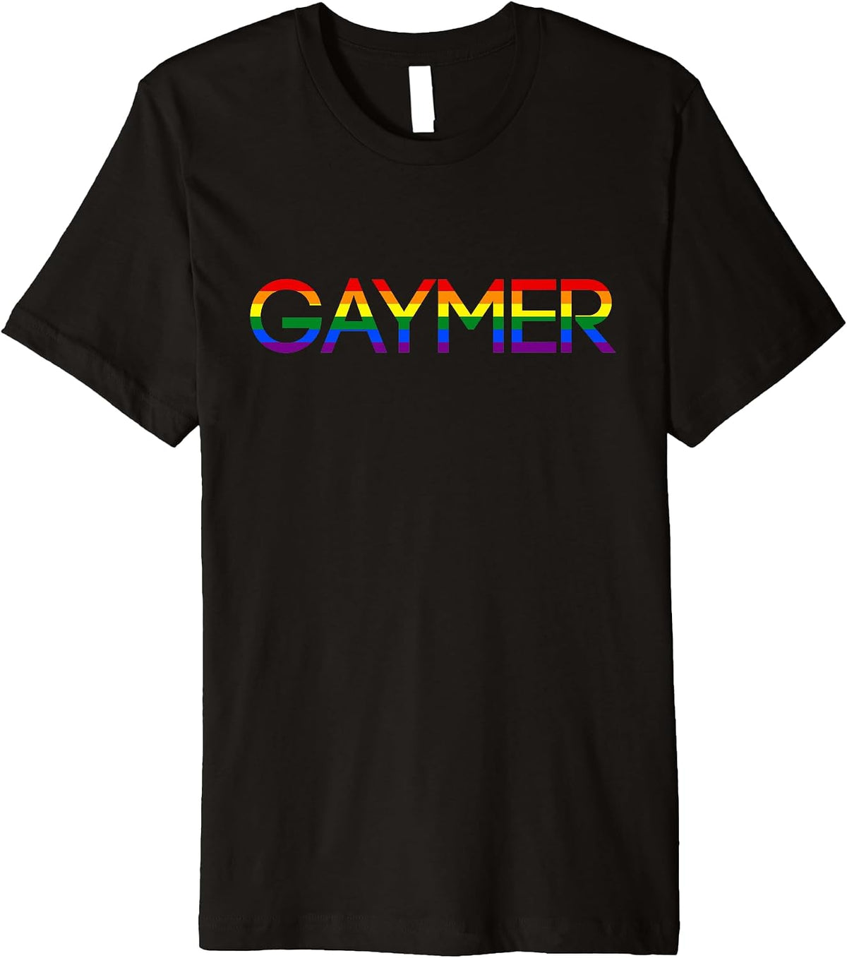 Gaymer Gamer LGBT Pride Rainbow T-Shirt Gay Lesbian Trans T-Shirt | Aesthetic Streetwear