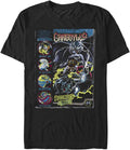 Disney Big Gargoyles Concrete Cover Men's Tops Short Sleeve Tee Shirt, Black, 4X-Large T-Shirt | Aesthetic Streetwear