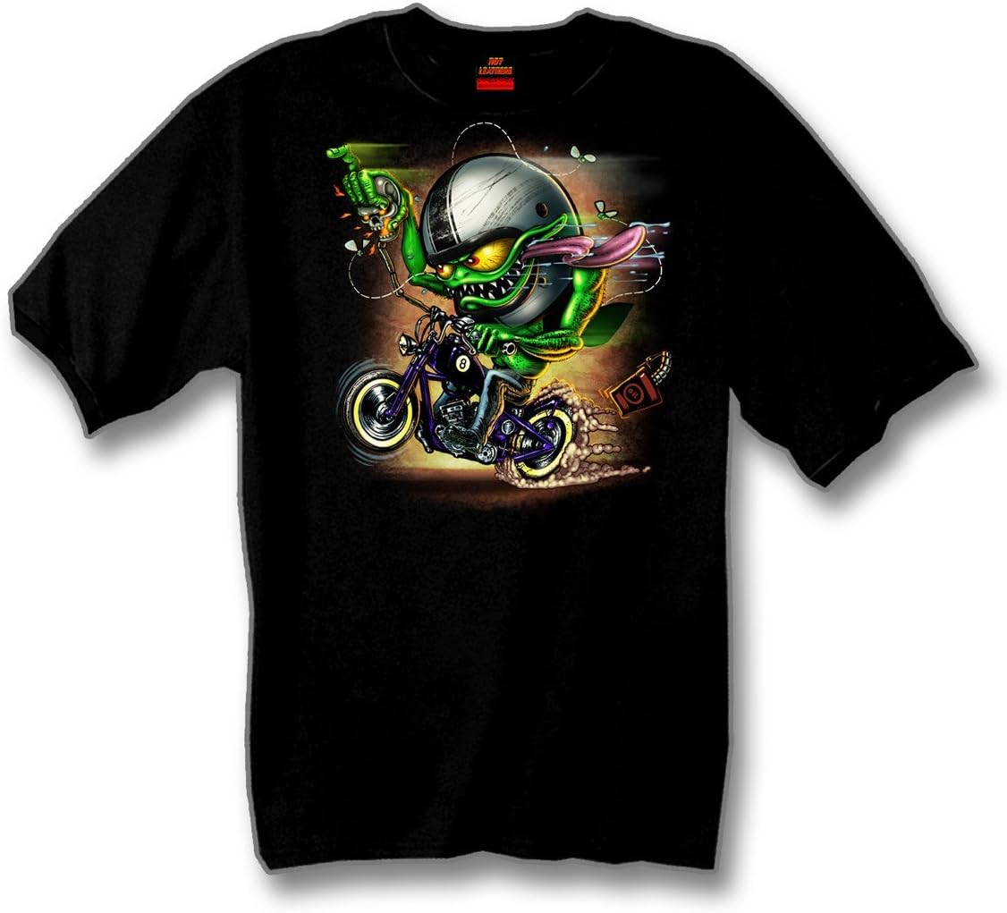 Hot Leathers Black Bobber Monster Apparel | Premium Quality