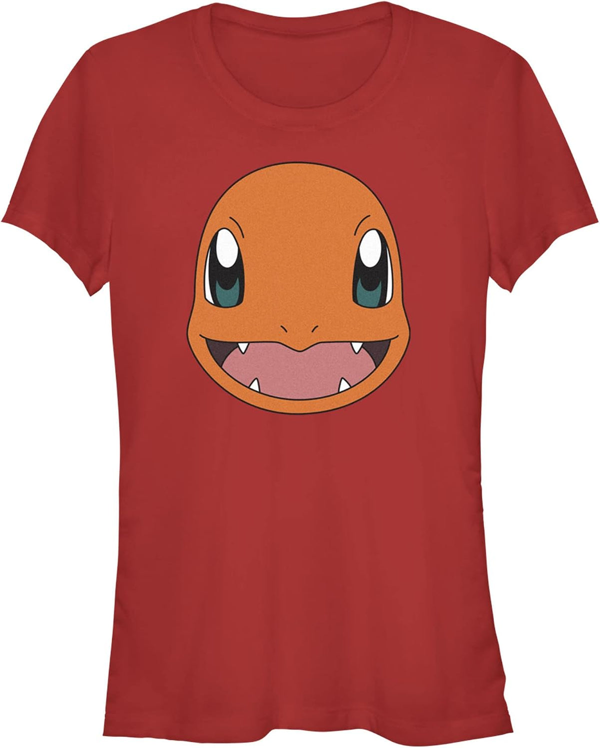 Fifth Sun Women's Pokemon Char Filled Head Junior's Short Sleeve Tee Shirt T-Shirt | US Viral Style