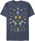 Adventure Time Men's Big & Tall Icons Sweater Sweater | Aesthetic Streetwear