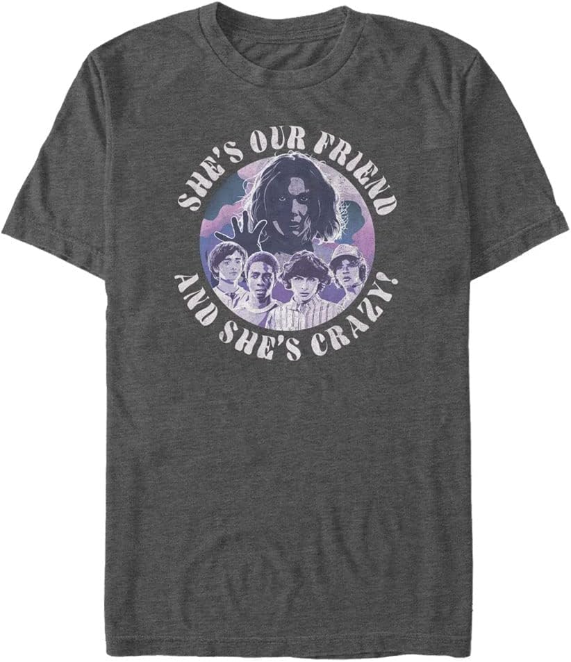 Stranger Things Men's Big & Tall Our Friend is Crazy Apparel | Premium Quality