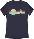 STAR WARS Women's The Mandalorian Rainbow Child Missy Crew Tee T-Shirt | Best Seller