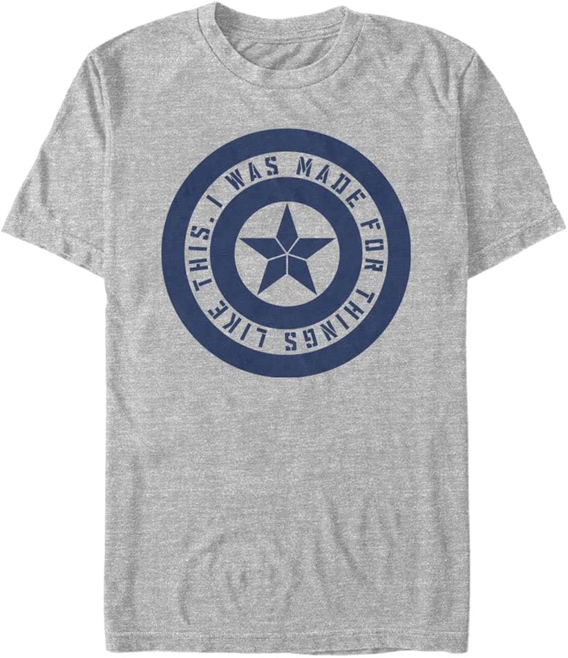 Marvel Big & Tall Shield Inspiration Men's Tops Short Sleeve Tee Shirt T-Shirt | Trending 2025