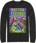 Marvel Big & Tall Men's Classic Strange Glow Tops Long Sleeve Tee Shirt T-Shirt | Aesthetic Streetwear